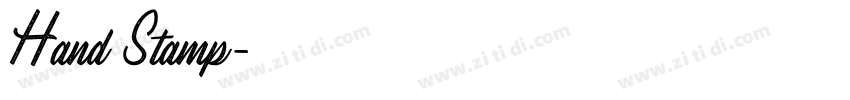 Hand Stamp字体转换 Hand Stamp字体转换